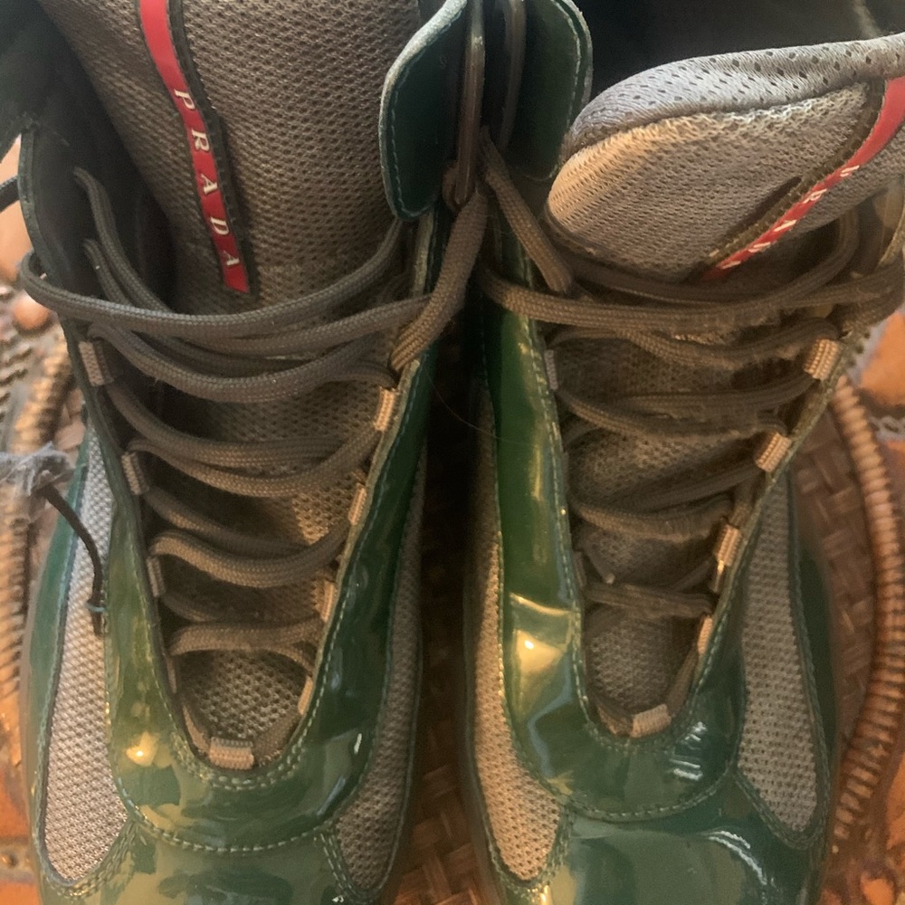 Prada boots 🥾 forest green